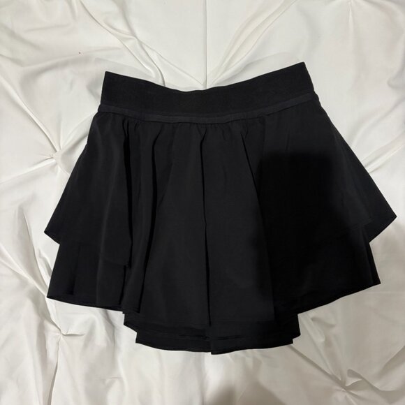 Black Lululemon Court Rival High Rise Skirt size 4 - Picture 4 of 8